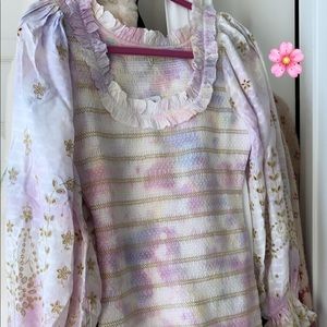 NWT CELIA Tie Dye Love Shack Fancy Dress LSF M
